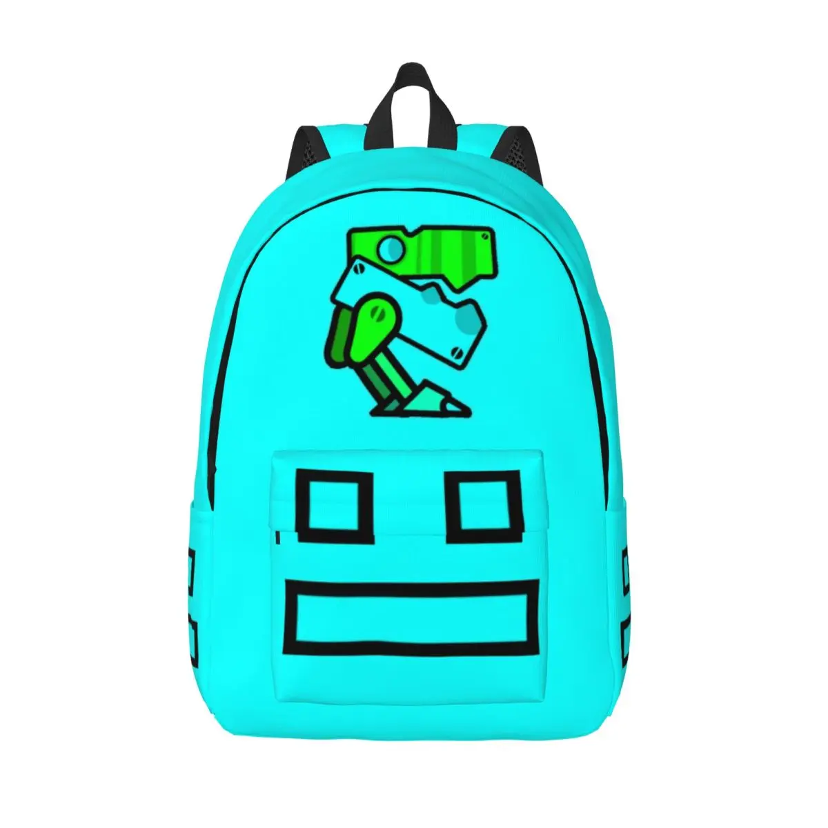 Cube Geometry Gaming Dash Backpack for Men Women Casual Student Hiking Travel Daypack Laptop Canvas Bags Sports