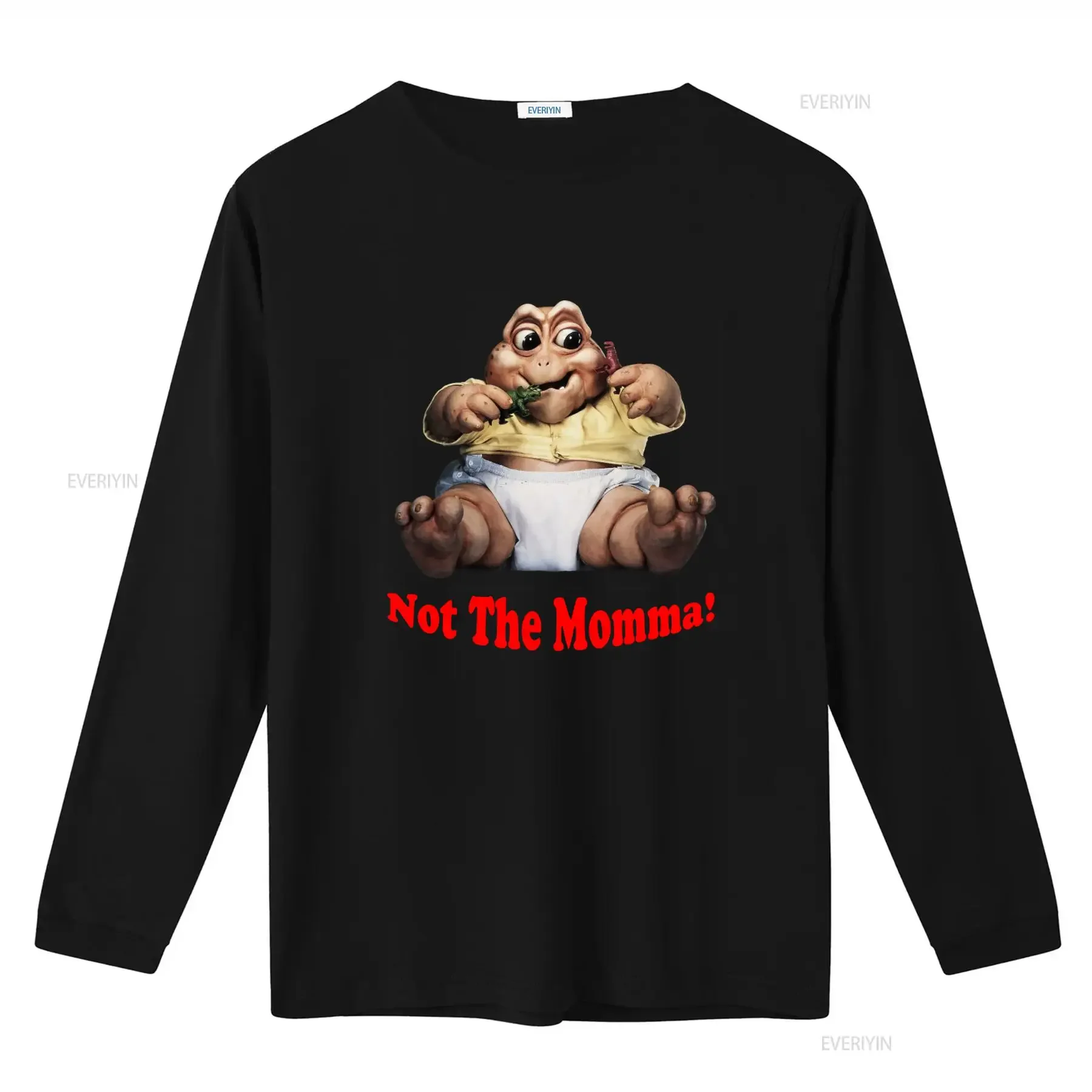 Not The Momma 90's Tv Baby Sinclair T Shirt Unique Dinosaur Print for Retro Fans vintage Washed Versatile homme fashion