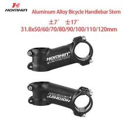 Ultralight Bicycle Handlebar Stem Adjustable ±7 ±17 Degrees Bike Stem 31.8*45-120mm 3D Forged Aluminum Alloy Cycling Accessories