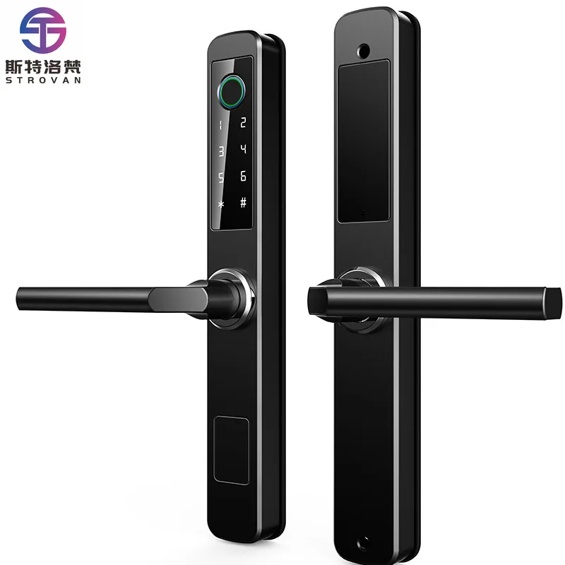 Smart Door Lock - Outdoor IP68 Waterproof with , Visible Intercom, Sliding Door, Fingerprint Lock