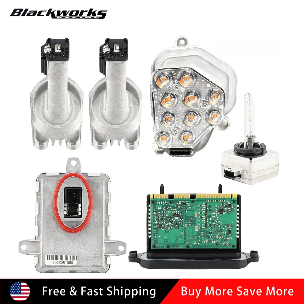 

63117237647 63117316217 63217217509 63127262731 RH Xenon Ballast Bulb LED Module Diode Kit for 2011-2013 BMW 5 Series 528i 535i