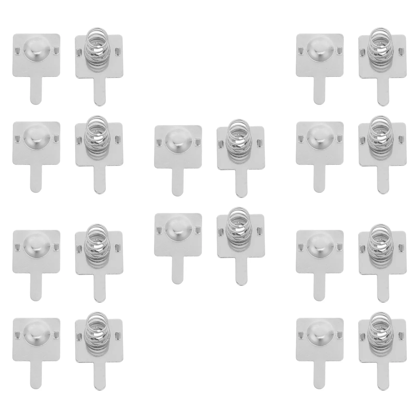 20Pcs Battery Spring Contacts Nickel Plated High Elasticity Aa Battery Box Terminal Plates Replacement for Remote Control