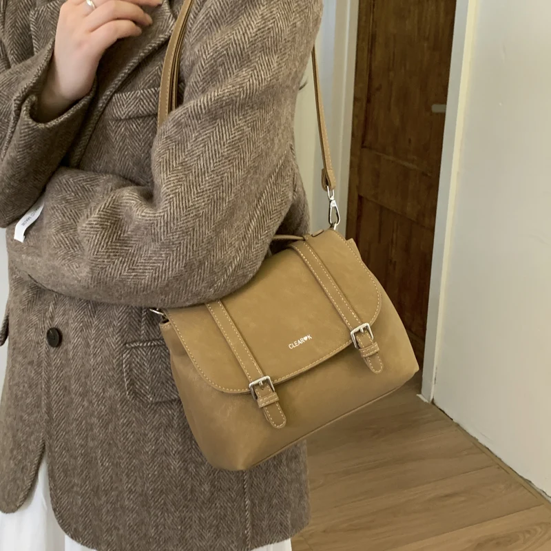 

Minimalist Unique Casual Handbag For Women Everyday Use Solid Color Messenger Bag Durable Commuter Style