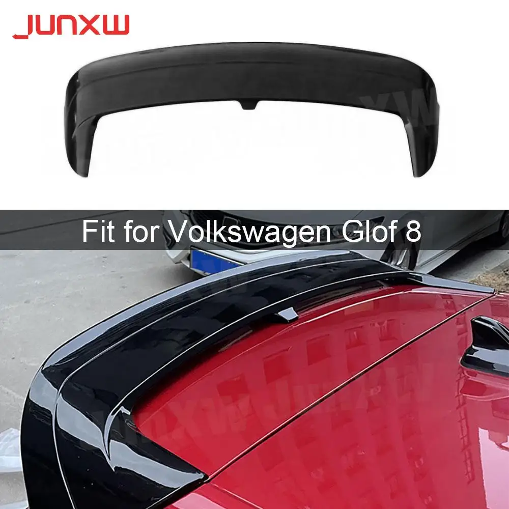 

ABS Gloss Black Rear Spoiler Trunk Wings For Volkswagen VW Golf 8 MK8 GTI 2020-2021 Standard Rear Boot Spoiler Carbon Look