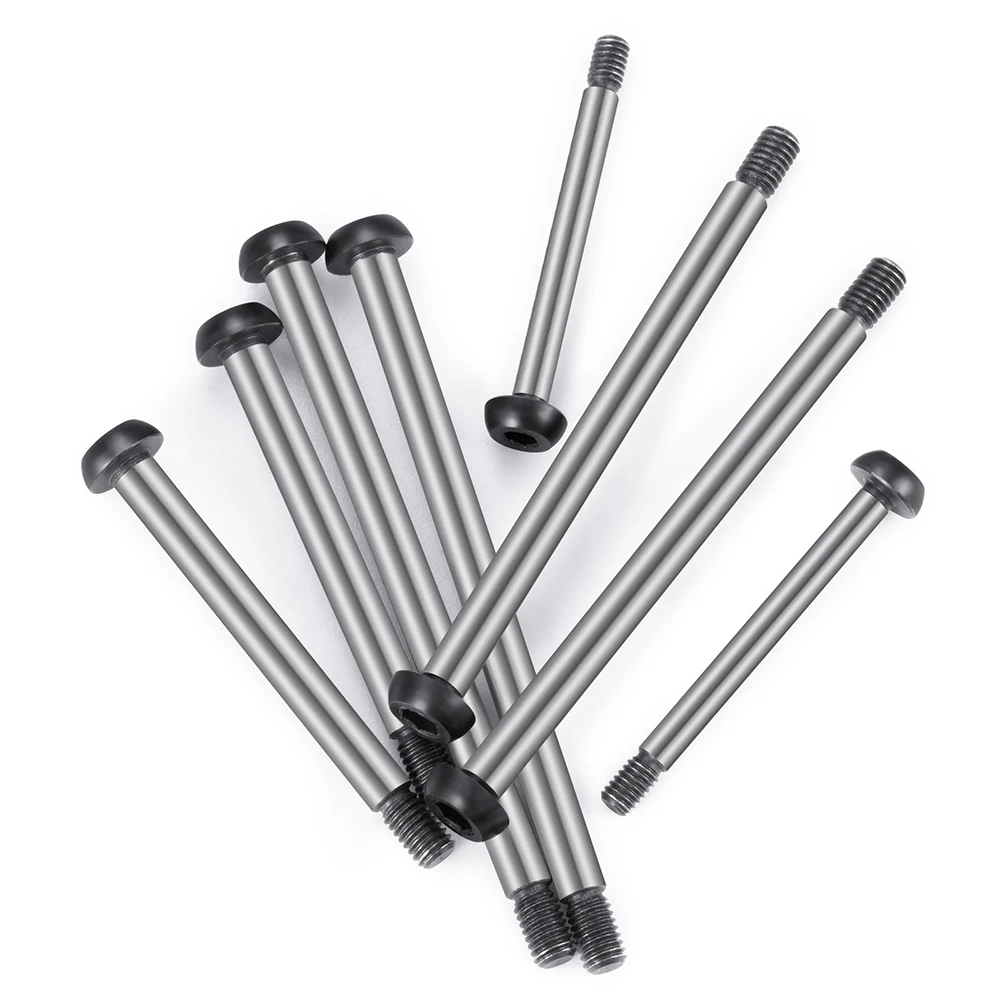 TRINOOD 8Pcs Steel Suspension A Arm Fixing Pins Hinge-pin Kit for 1/10 RC Car Slash 2WD Replacement Screw Upgrade Parts