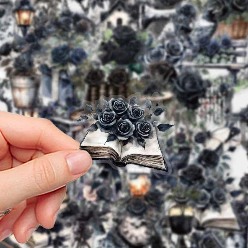 50PCS Dark Rose Tra…