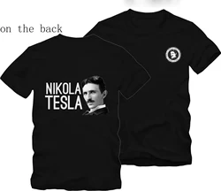 Vintage Nikola-Tesla T Shirst for Men Summer Classic O-neck Printed T-shirt Top Portrait Camisa Women Clothing Street Fashion