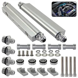 Top Feed Oil Fuel Injector Rail w/ Fitting Kit For Subaru Impreza WRX STI EJ20 EJ25 Engines Only Turbo