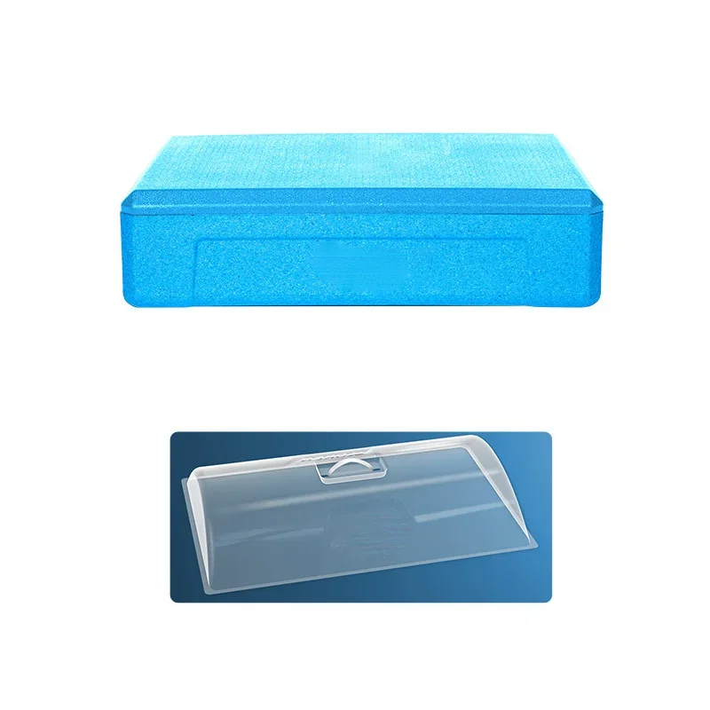 Portable Insulated Foam Cooler Box With Transparent Lid Multi Use Tiramisu Mold Storage Container