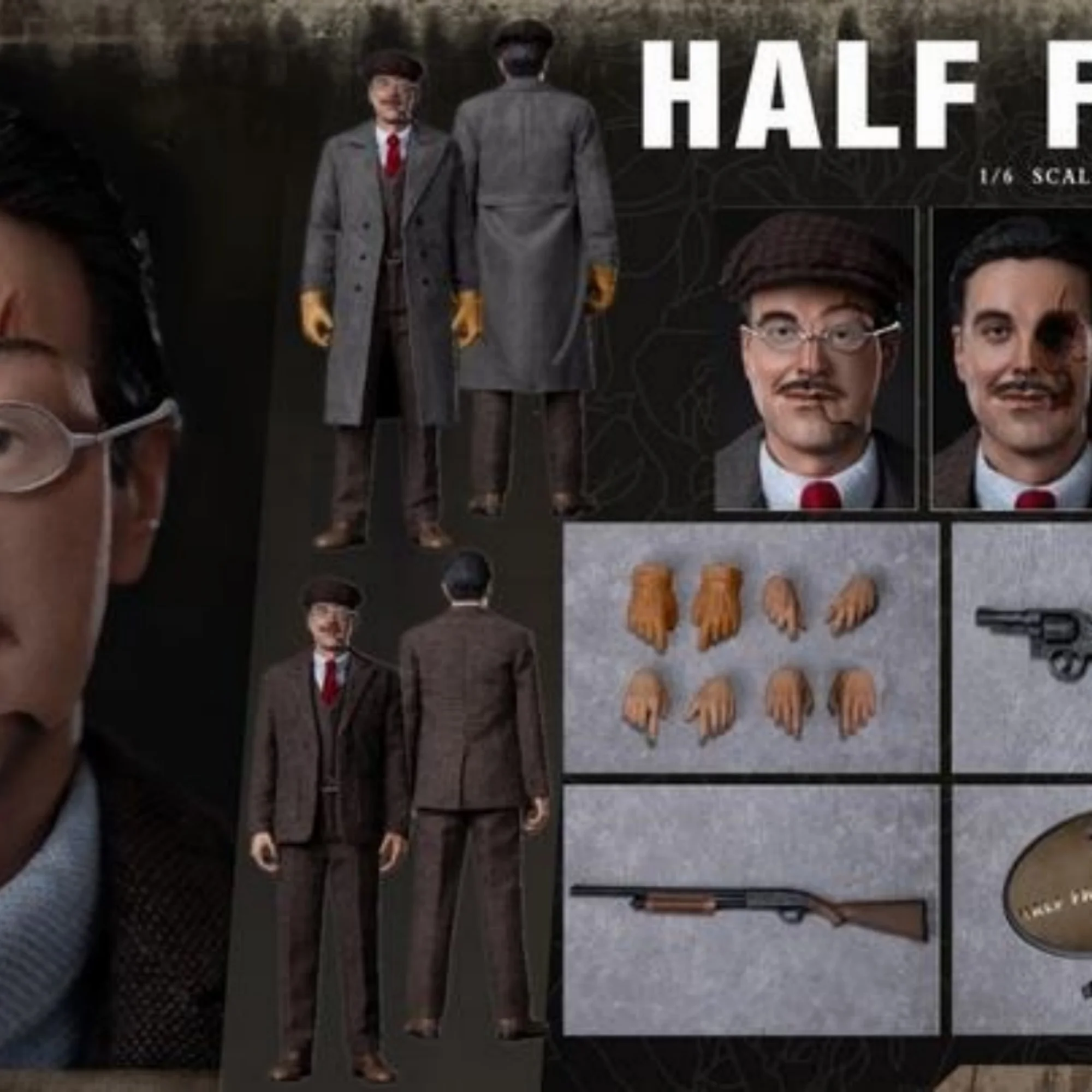 PRESENT TOYS PT-sp63 1/6 Half-face Richard Harrow Action Figure