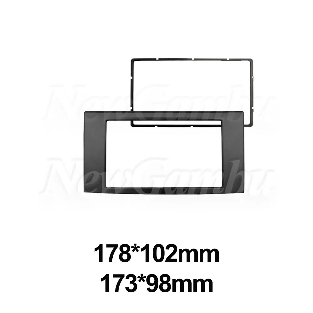 Car Fascia Frame For TOYOTA Mark X 2004-2009 Reiz 2005-2010 Frame Double 2 Din Android Screen Dash Panel Trim Console Bezel