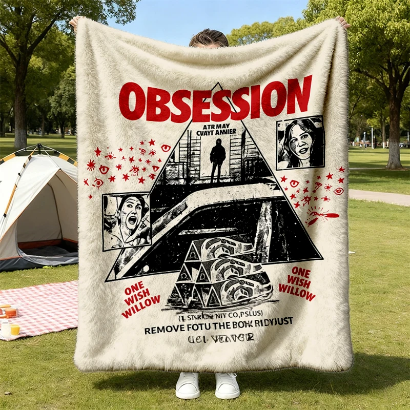  Vintage Obsession Graphic Soft Blanket, Obsession One Wish Willow Movie Comfy Blanket, Flim Flannel Blank