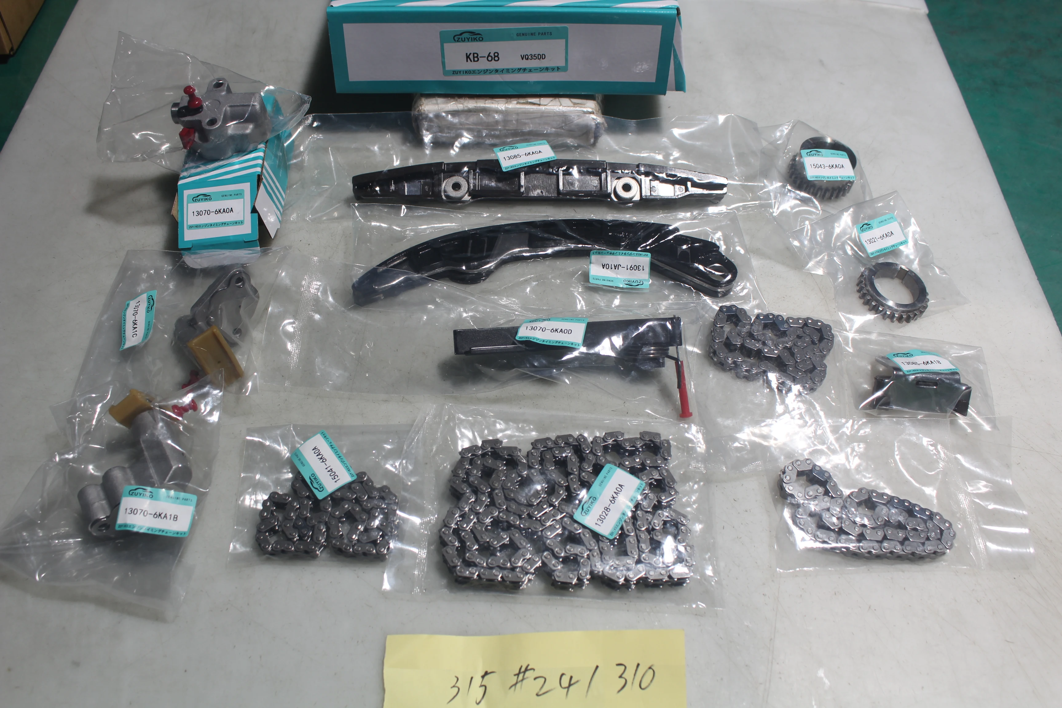 

VQ35DD timing chain kit for toyota VQ35DD engine timing kits kb-68 13028-JK20A