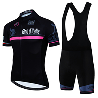 2025 Team Summer Short Sleeve Cycling Jersey Set Breathable MTB Mountain Racing Bike Jersey Bib Shorts Men Cycling Clothings