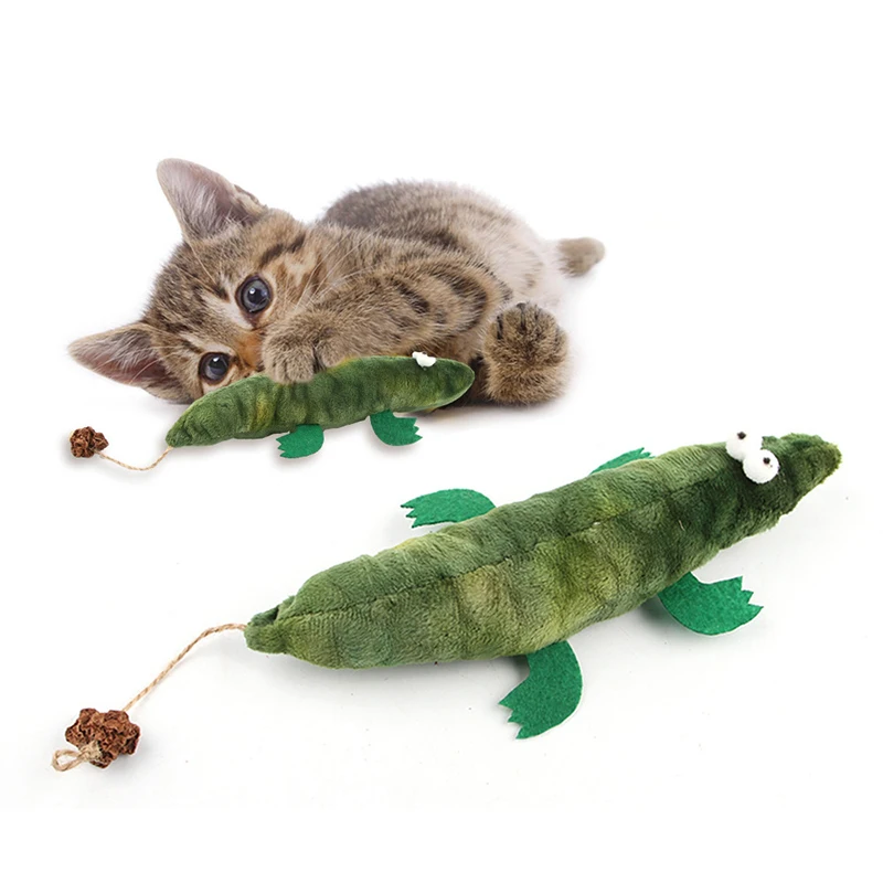 Cat Toys With Catnip Plush Caterpillar Scratch And Bite Resistant Cat Toy Simulation Pillow Crocodile Cockroach Dolphin Pet Game