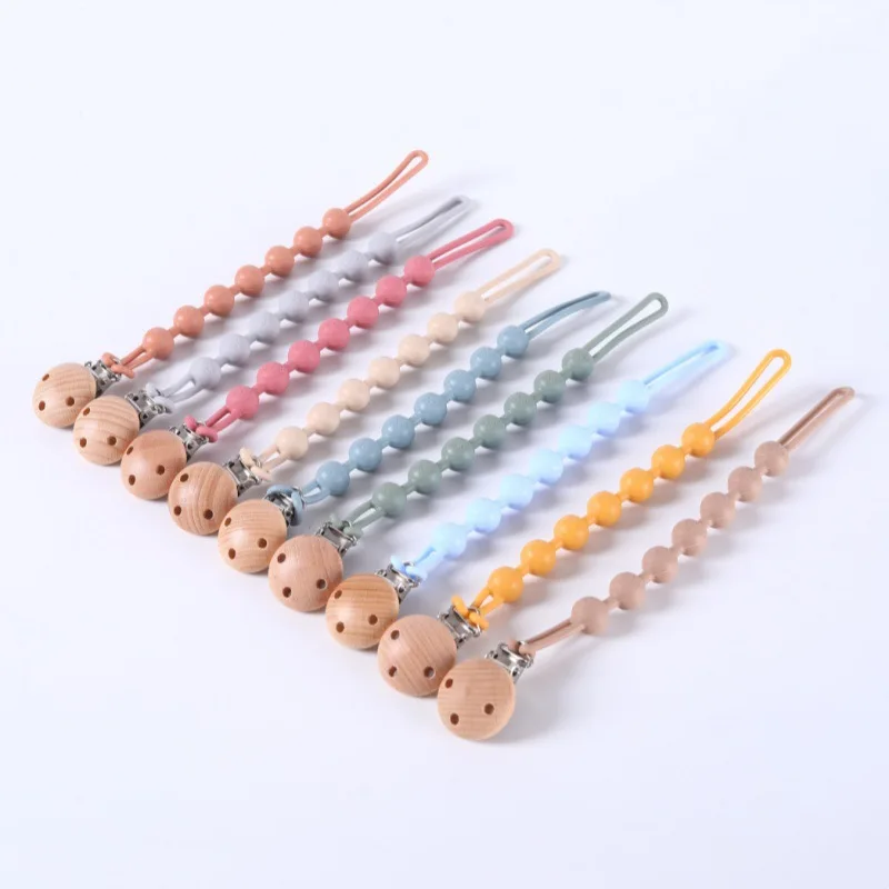 New Baby Pacifier Chain Baby Silicone Pacifier Anti-fall Chain Kids Teether Toy Anti-fall Cord Nipple & Accessories