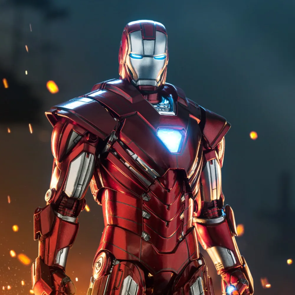 

ZD Toys Original Iron Man MK33 Action Figure Tony Stark Mecha Model Movable Anime Avengers Collection Toy Boy Gifts