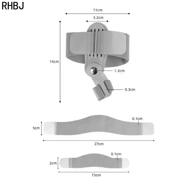 RHBJ, 2 uds = 1 par, dispositivo Corrector ortopédico de juanete grande, corrección del dedo del pie Hallux Valgus, pedicura, plantillas ortopédicas para hueso del pulgar, separadores de dedos