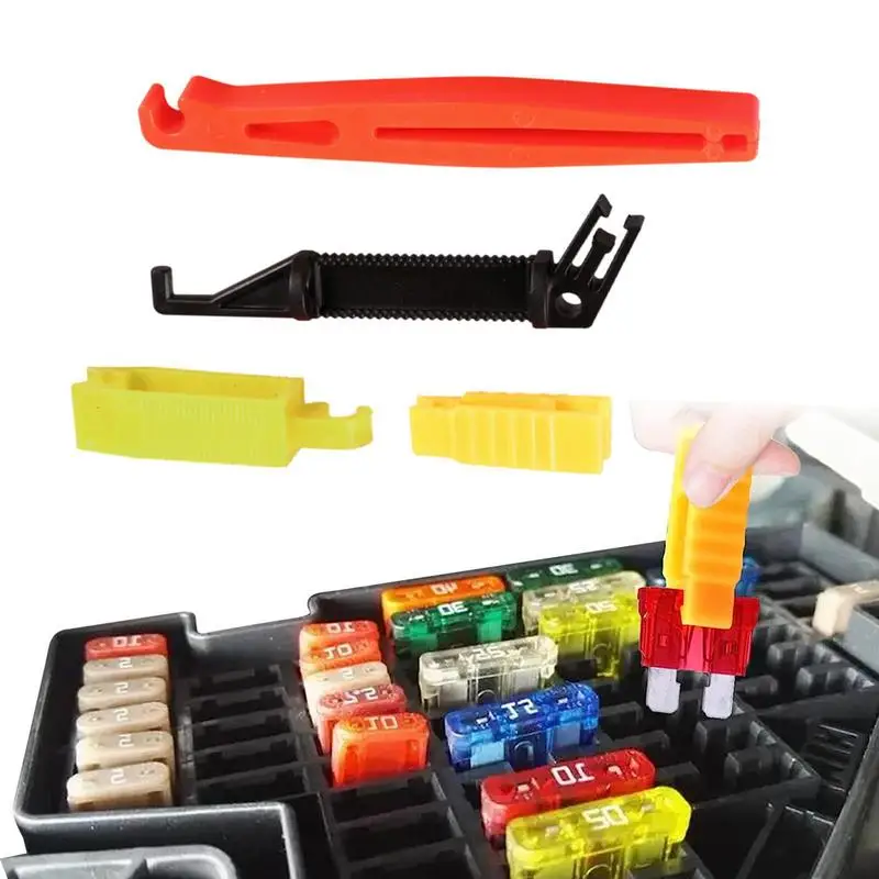 Car Fuse Box Tweezer, Car Circuit Fuse Holder Extractor, Insulation Clip For Fuse Box Installation & Uninstall, For 12V 24V etc.