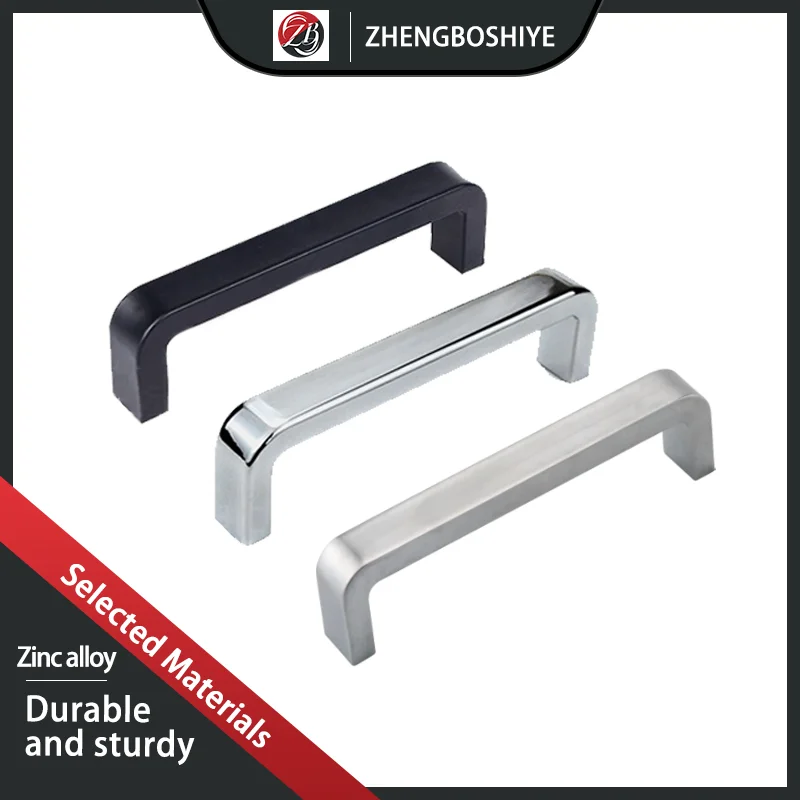 Zinc Alloy Multi Specification Stainless Steel Square Groove Handle U-Shaped Electrical Box Industrial Machinery Equipment