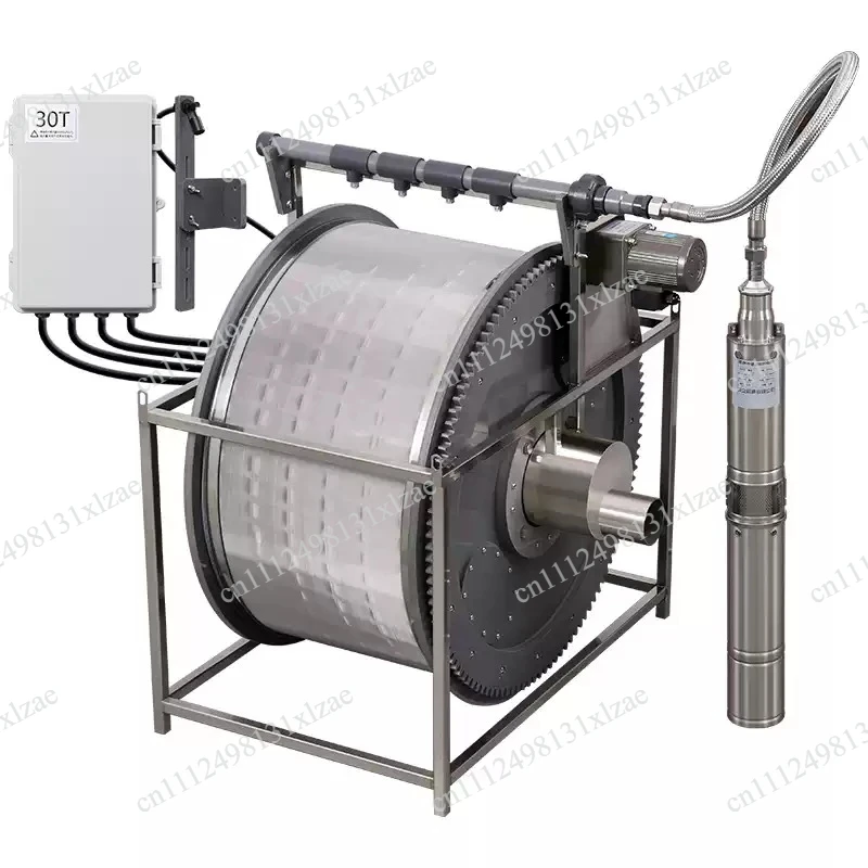 Submerged Automatic Backwash Rotary Drum Filter, High Efficiency Circulating Water Filtration System for Aquaculture & Fish Farm