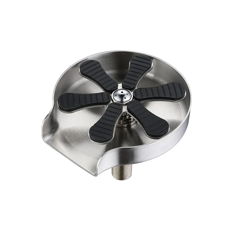 Glass Rinser Cleaning Stainless Steel Automatic Cup Washer Faucet for Kitchen Sink