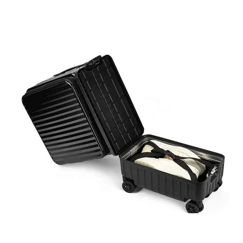 Multifunctional dry and wet separation suitcase, boarding case, PC + ABS hard shell suitcase, independent shoe compartment