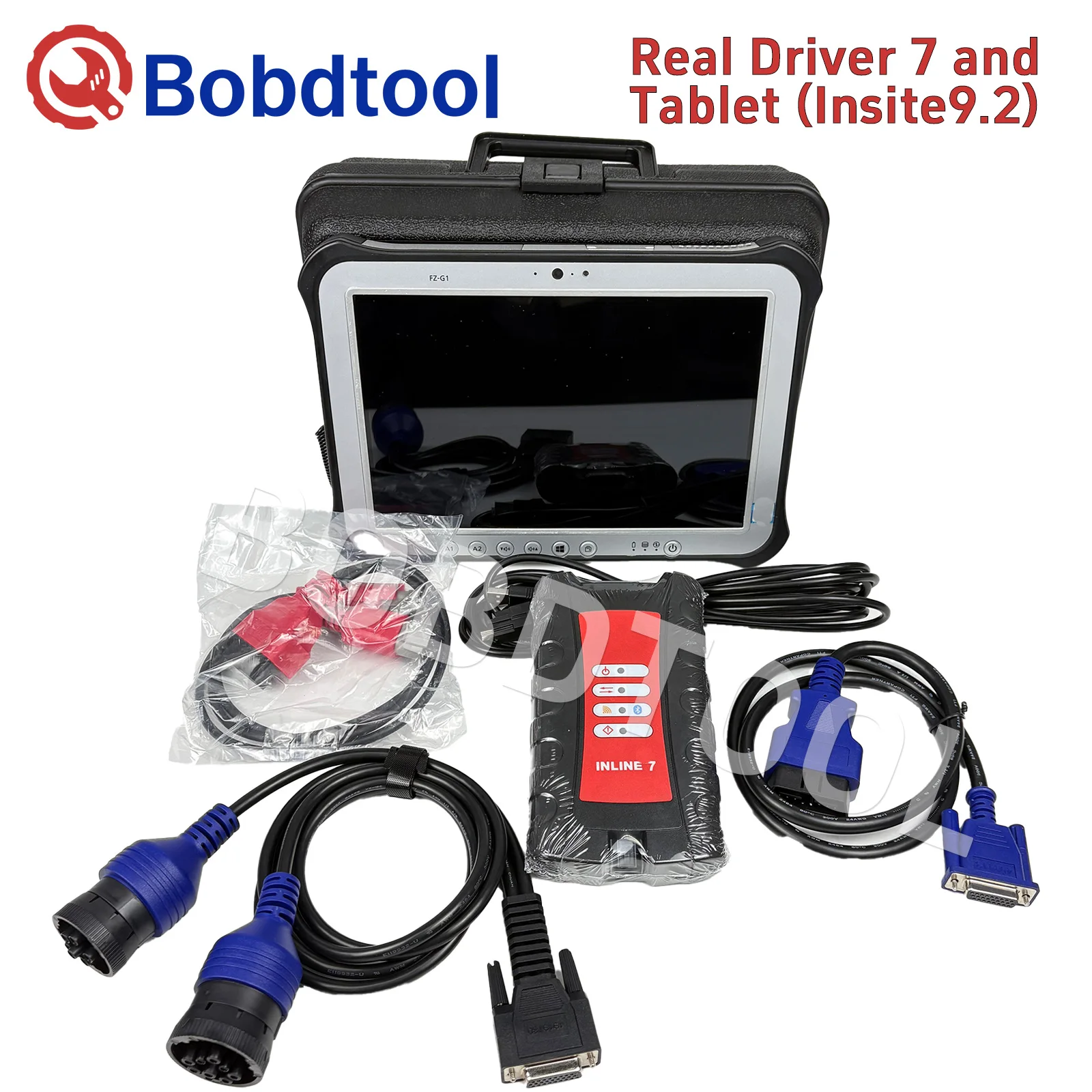 The true INLINE 7 drive with Bluetooth for Cummins engine truck diagnostic tools equipped with tablte Insite 9.2 software