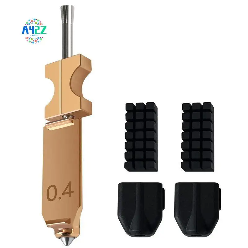 

A42Z-For FLASHFORGE AD5X Upgraded 3D Printer 0.4Mm Hotend Nozzle Assembly,Extra 2PCS Silicone Sock+ 2PCS Nozzle Brush