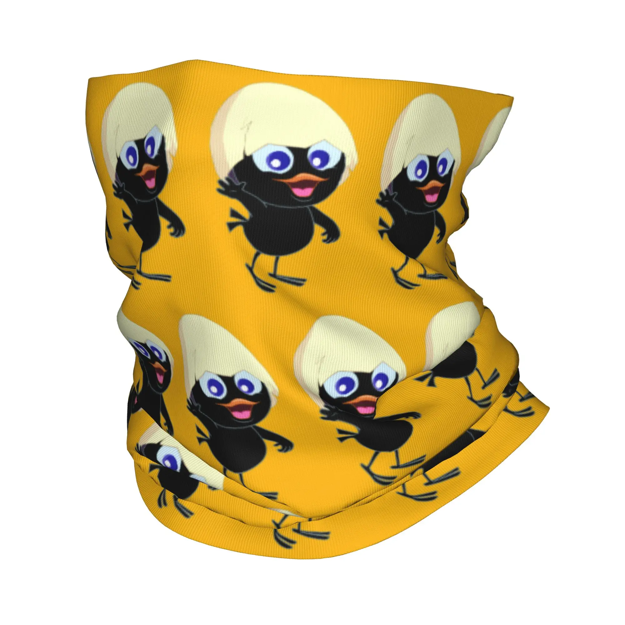 

Custom Calimero Winter Headband Neck Warmer Women Men Hiking Running Tube Scarf Cute Cartoon Face Bandana Gaiter