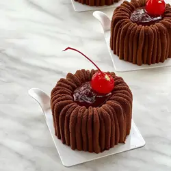 1 or 6 Cells Cylindrical Coil Texture Design Mousse Cake Mold French Dessert Baking Mold DIY Pudding Dessert Chocolate Mold