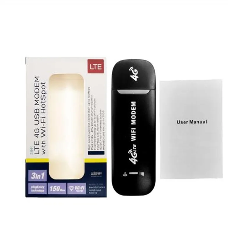 

4G LTE USB-модем-адаптер Беспроводная сетевая карта USB Беспроводной модем Белый 4g Wi-Fi-маршрутизатор