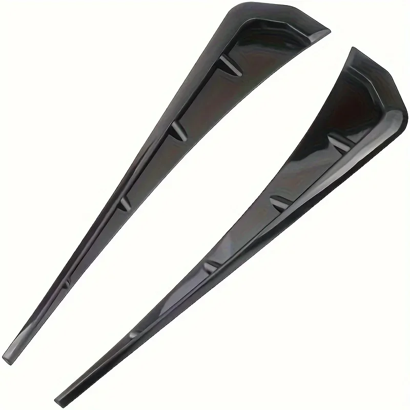 1 زوج سيارة درابزين الجانب غطاء فتحة التهوية الكسوة تعديل ألياف الكربون الأسود الحاجز الجانب الخياشيم العالمي تنفيس الهواء ملصقات الزخرفية #5