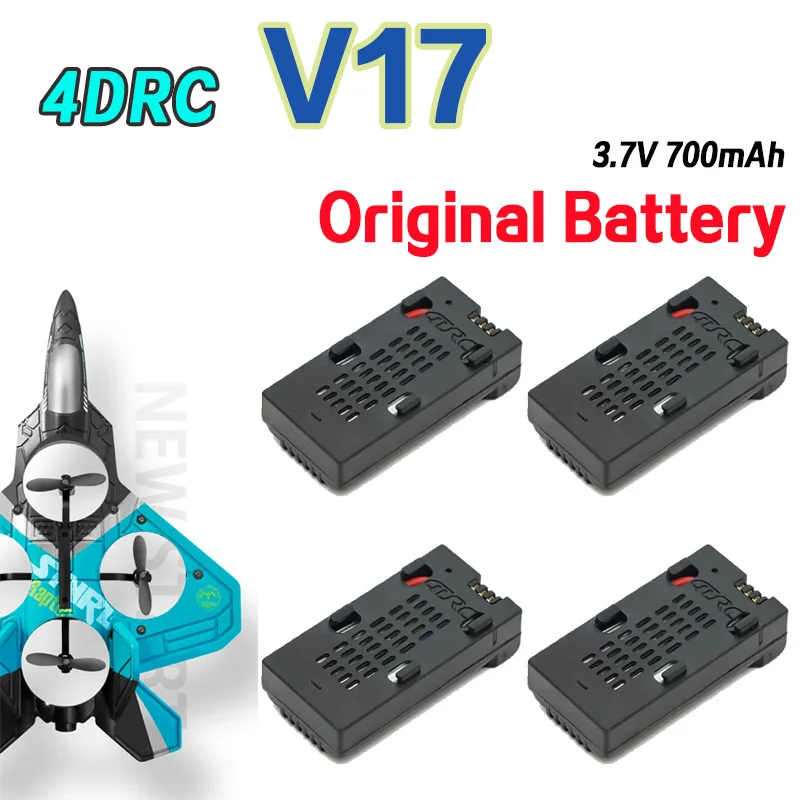 10Pcs 4D-V17 Original Battery 3.7V 700MAH For 4D V17 RC Airplanes/Quadcopter V17 Drone Replacement Accessories Part