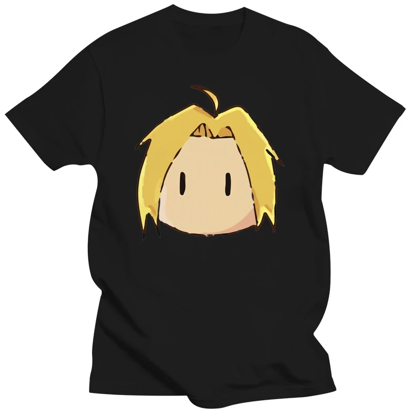 Full Metal Alchemist T-Shirt White Color with Black Sleeve Anime Full Metal Alchemist T Shirt Top Tees Tshirt PLUS SIZE