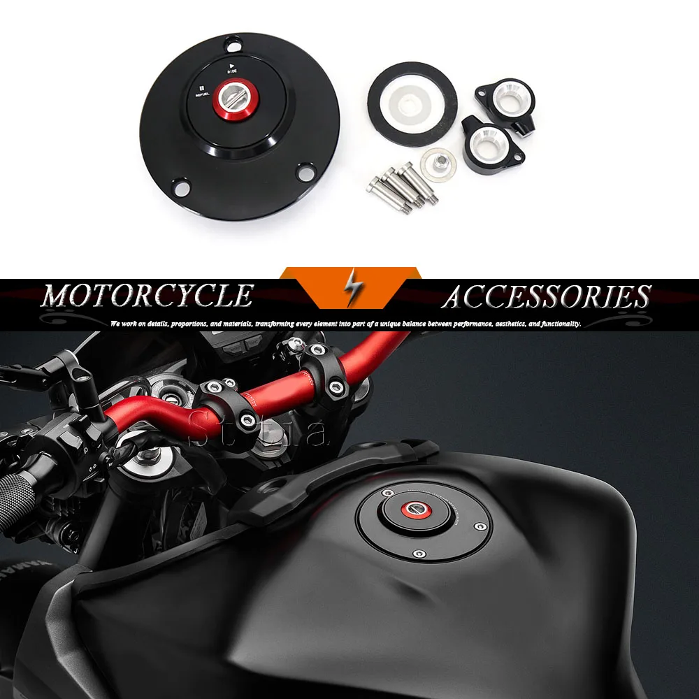 

New For Yamaha FZ1 FAZER Motorcycle Aluminum Gas Fuel Tank Caps Cover Key FZ 1 2006 2007 2008 2009 2010 2011 2012 2013 2014