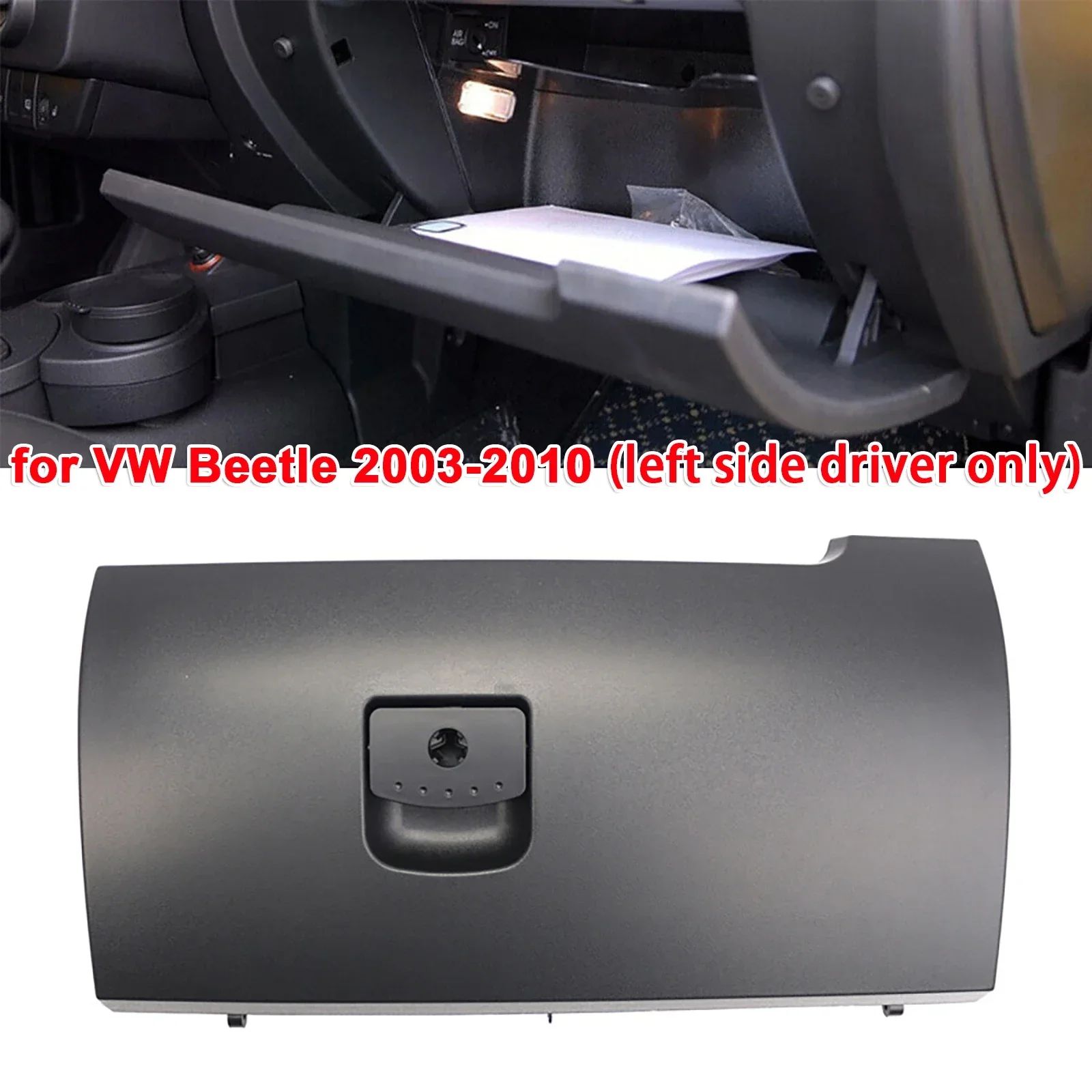 

for VW Beetle 2003-2010 Car Front Passenger Side Glove Box Door Lid Cover Drawer Lid Left Side Driver Car