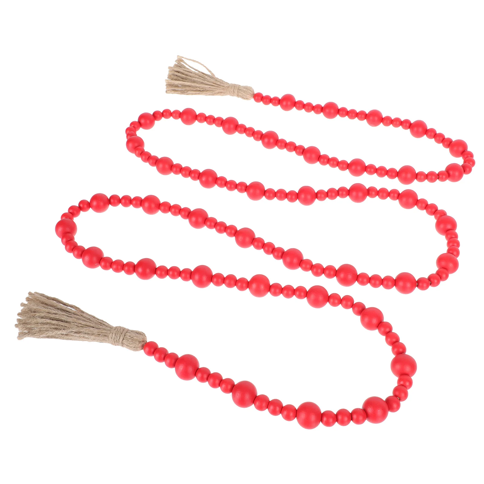 

Wooden Bead String Christmas Rope Home Beads String Decor Decor Tree Hanging Eco Friendly Safe Materials