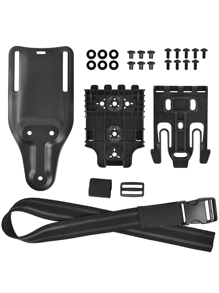 

Комплект быстросъемной системы крепления 3-в-1 с креплением для вилки, универсальной платформой для ремня на бедро и универсальной платформой для ремня на пояс с креплением Mid-Ride