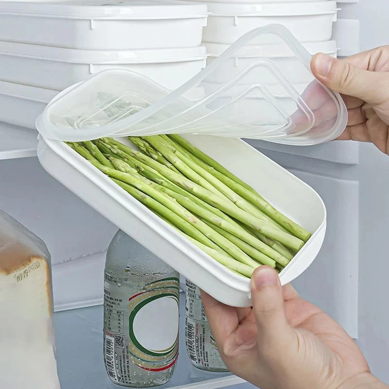 New 5pcs 800ml Refrigerator Food Storage Containers Special Sealed Box Kitchen Freezer Seal Bin Vegetable Fruit Meat Fresh Box