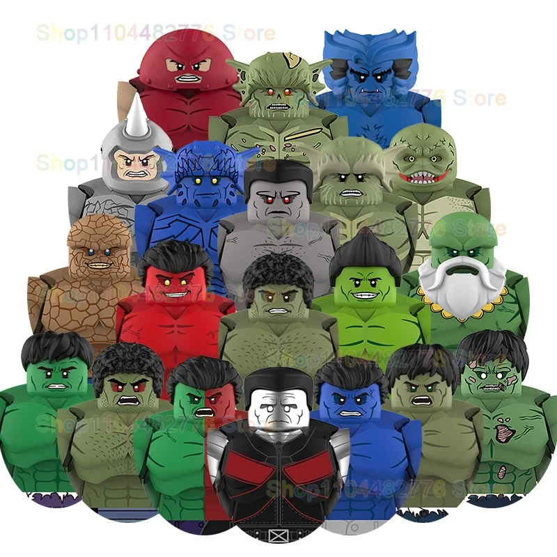 Novo Modelo Articulado de 7CM: Mini Blocos de Montar Heróis - Bonecos de Ação Compatíveis e Quebra-Cabeças de Blocos de Construção - Brinquedo de Presente AF344-369