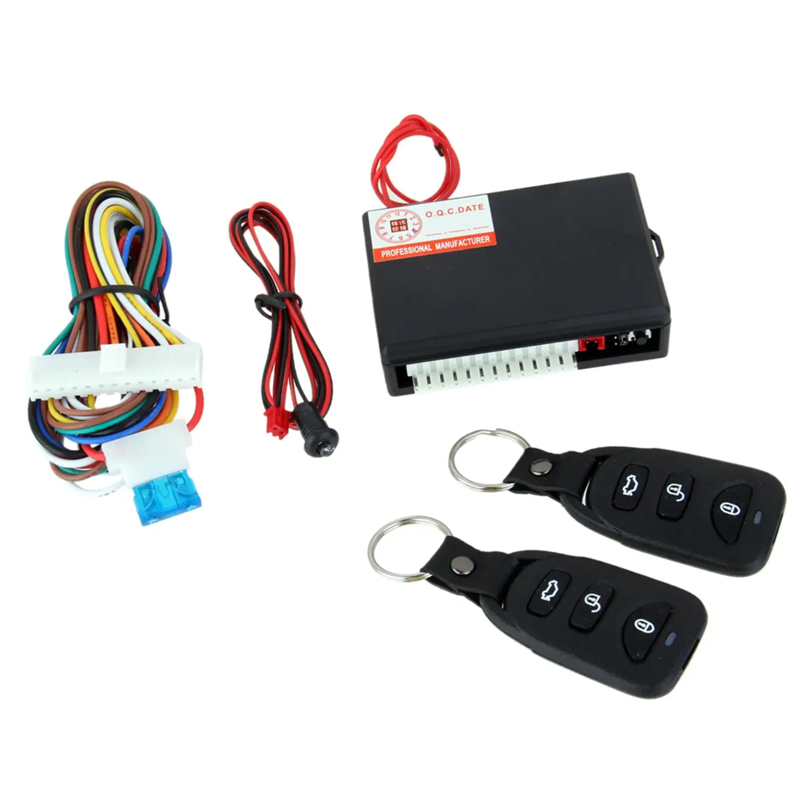 Universal Remote Central locking Keyless Entry Upgrade Kit; Car Door Lock Keyless Entry System with Trunk Release Button