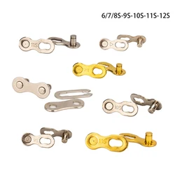 Bicycle Chain Buckle 8/9/10/11/12 Speed Chain Quick Release Buckle Chain Connector Mountain Road Bike Chain Quick Link