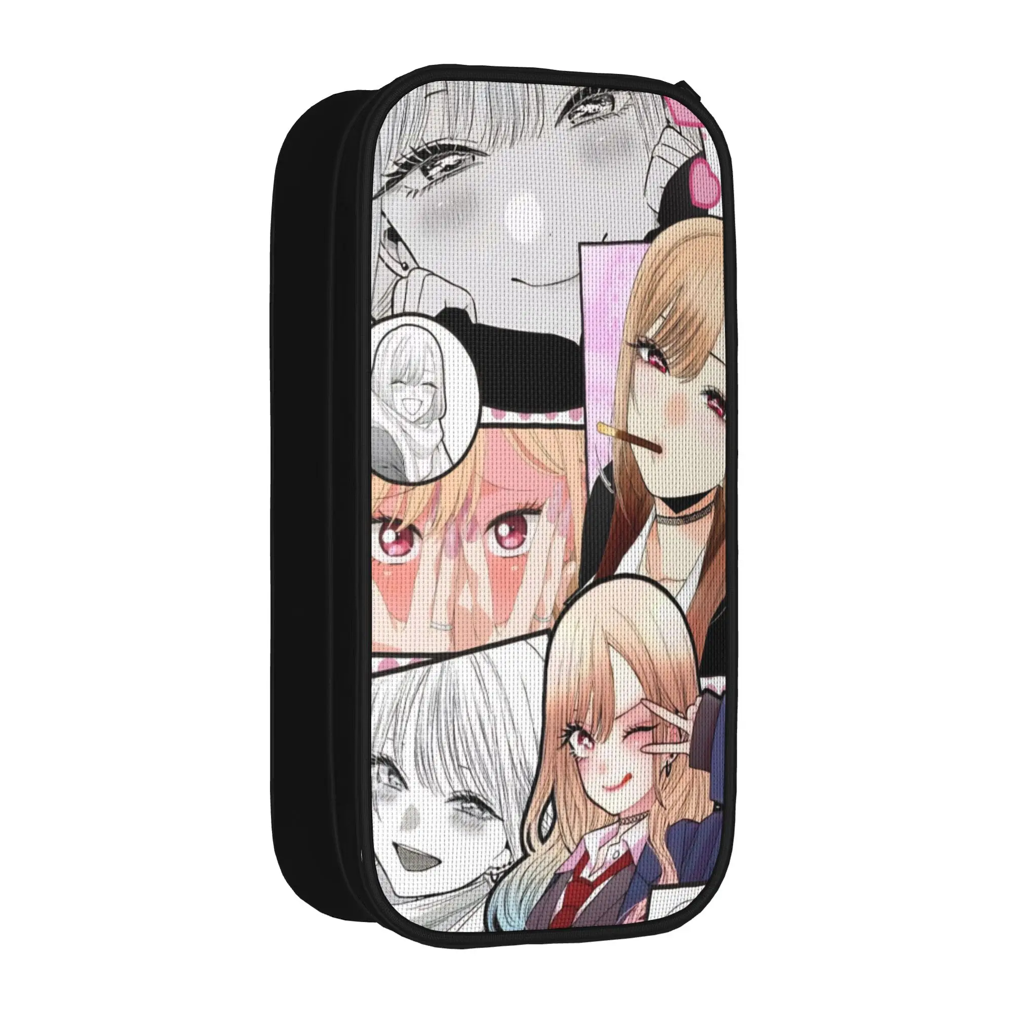 Fashion Marin Kitagawa Anime Pencil Cases My Dress Up Darling Pencil Box Pen for Student Large Bag Office Zipper Stationery