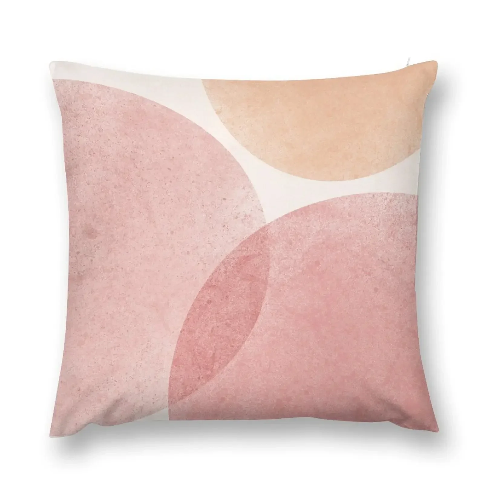 

Mid Century Modern Blush Pink Shapes Throw Pillow Elastic Cover For Sofa Bed pillowcases pillow