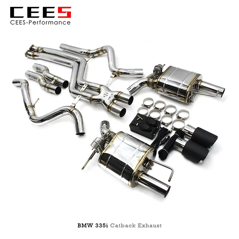 CEES Catback Exhaust For BMW 335i 3.0T 2007-2015 Stainless Steel Exhaust Pipe Muffler  Exhaust System