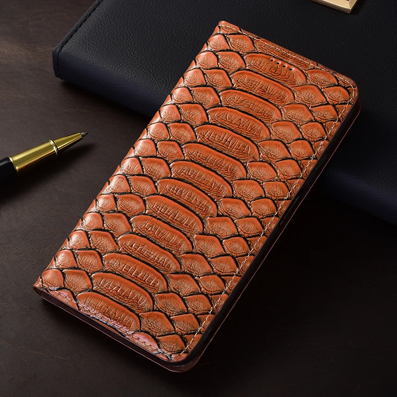 حافظة جلدية أصلية لهاتف جوجل بيكسل 2 3 3A 4 4A 5 5A 6 6A 7 7A 8 8A 9 9A 10 XL Pro Fold 5G حافظة بطاقات نمط بيثون