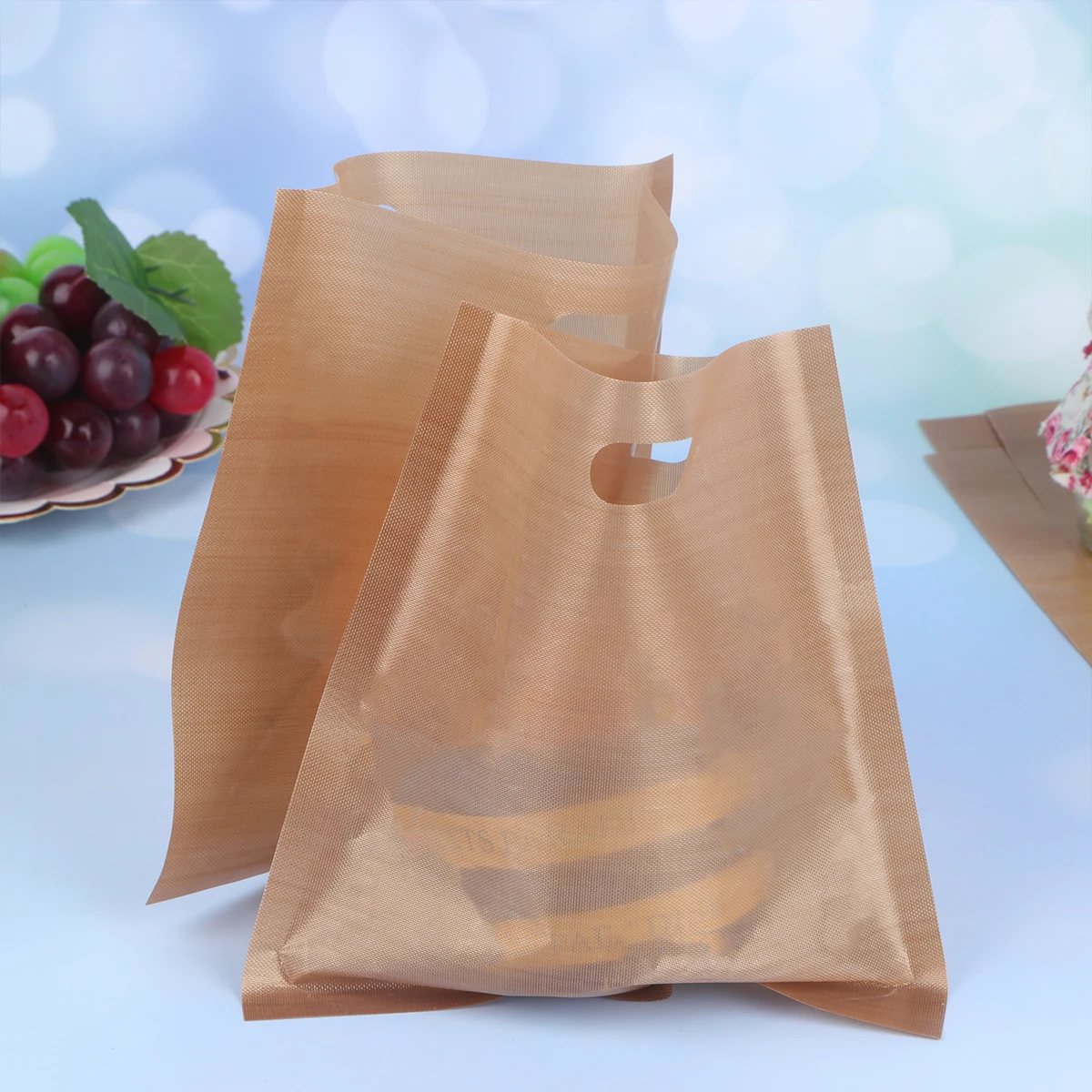 

5pcs Heat-Resistant Bread Bags Eco-Friendly Food Storage Pouches Portable Snack Packaging Bags For Bakery Cookie Popcorn Party