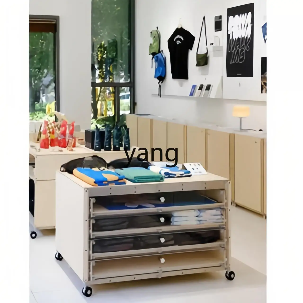LMMremovable multi-layer side cabinet display medieval clothing store Nakajima jewelry display cabinet