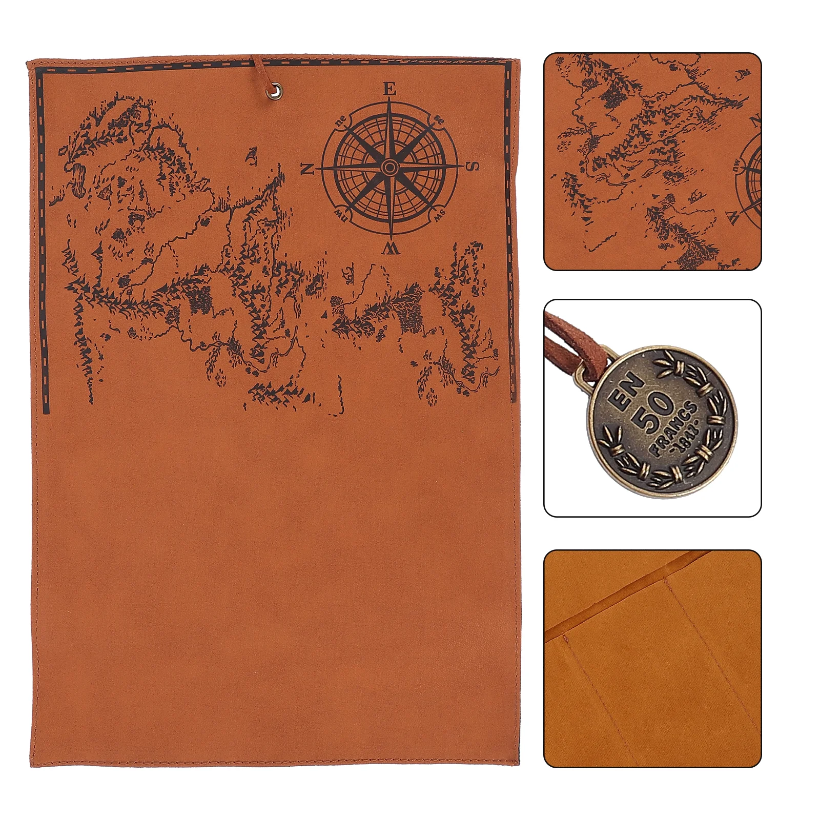 Roll Up Pencil Case Vintage Inspired Smooth and Matte Surface Pen Bag for Writing Tools Gadgets Organizer